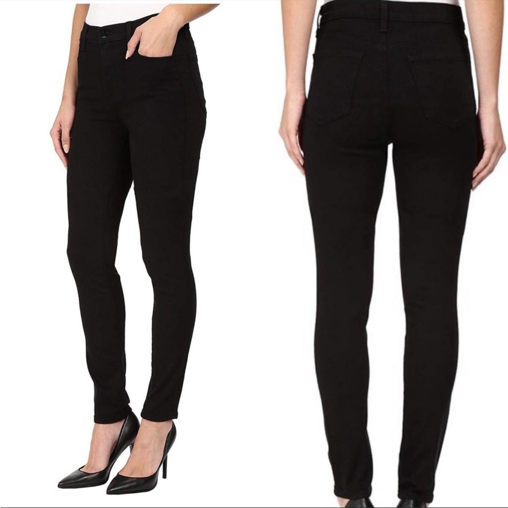 NWT J Brand 24” Maria High Rise Skinny Jeans in Seriously Black - Picture 2 of 12